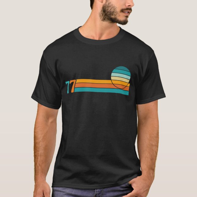 T-shirt Retro Sunset 77 (Devant)