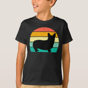 T-Shirt Retro Sunset Corgi