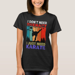 T-shirt Rétro Sunset Slogan I Don't Need Therapy I Just Ne