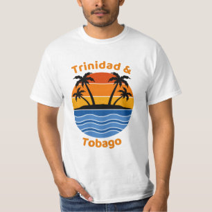 T-shirt rétro Sunset Trinité-et-Tobago