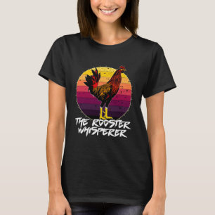 T-shirt Retro Sunset Volaille De Poulet Plaisanterie Le Wh