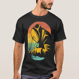 T-shirt Retro Sunset Welder Usa Drapeau Cadeau Patriotique