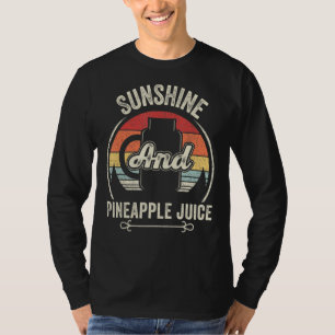 T-shirt Retro Sunshine Et Ananas Summer Hommes Juic
