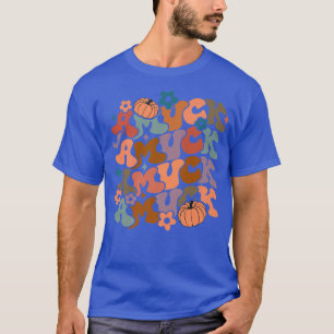 T-shirt Retro Super Amuck Citrouille Automne Thanksgiving