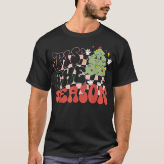 T-shirt Retro Super C'Est La Saison Jolie Arbre De Noël Fu