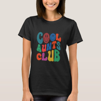 T-shirt Retro Super Cool Aunts Club Sourire Face Nouvelle 