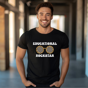 T-shirt Retro super Education Rockstar lunettes de soleil 