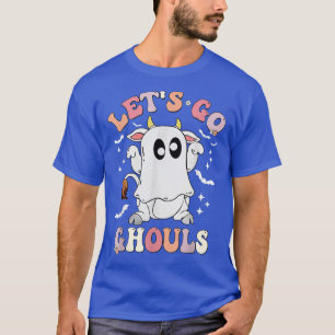 T-shirt Retro Super Go Ghouls Halloween Ghost Cow C