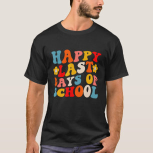T-shirt Retro Super Joyeux Dernier Jour De L'École Gradu É