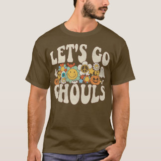 T-shirt Retro Super Let's Go Ghouls Halloween Ghost Boo26
