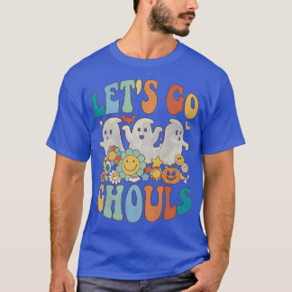 T-shirt Retro Super Let's Go Ghouls Halloween Ghost Boo26
