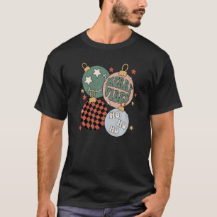 T-shirt Retro Super Merry Vibes Noël Noël Père Noël Clau
