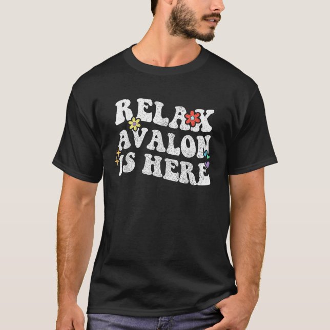 T-shirt Retro Super Relax AVALON est ici Drôle Mère s D (Devant)