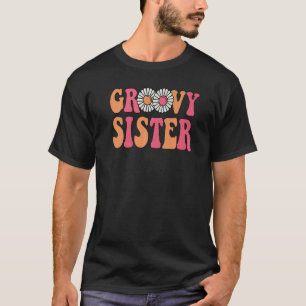 T-shirt Retro Super soeur jumelle famille 1er anniversaire