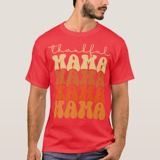 T-shirt Retro Super Thankful Mama Funny Automne Remercieme