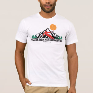 T-shirt Retro Tahoe Donner Ski de descente