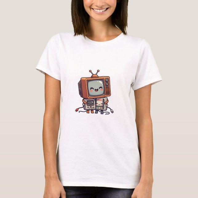 T-shirt Retro Tech Friends (Devant)