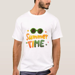 T-Shirt Rétro Temps d'Été – vacances