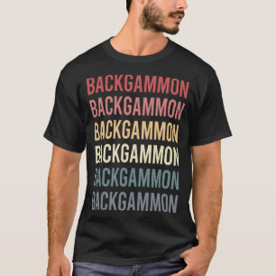 T-shirt Retro Text Backgammon