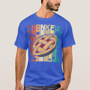 T-shirt Rétro Thanksgiving Pie Famille Enfants Matchi