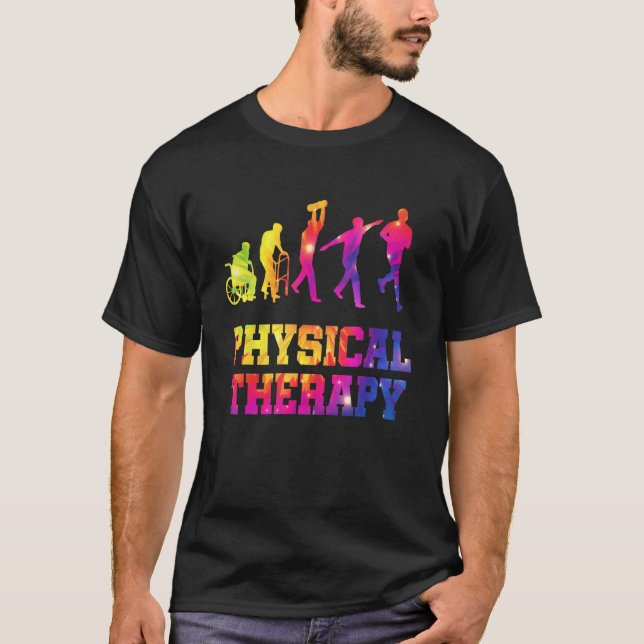 T-shirt Retro Tie Dye Physical Therapy Evolution  PT Thera (Devant)
