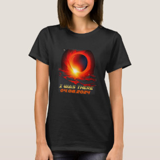 T-shirt Rétro Total Solaire Eclipse 2024 J'Y Étais