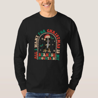 T-shirt Rétro Tout ce que je veux pour Noël c'est mon Bern