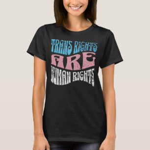 T-shirt Retro Trans Right sont des droits de l'homme Trans