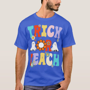 T-shirt Retro Tricoter Ou Enseignant Fantôme Halloween Cos