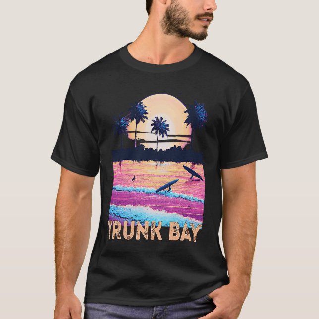 T-shirt Retro Trunk Bay USVI Souvenir Surf (Devant)