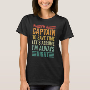 T-shirt Rétro Tugboat capitaine Citation remorqueur bateau