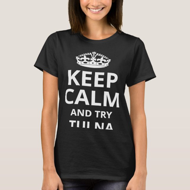 T-shirt Retro Tui Na 'Gardez le calme et essayez Tui Na' (Devant)