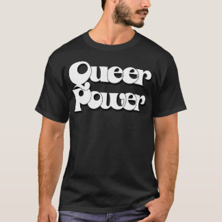 T-shirt Retro Typographie originale de Queer Power