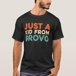 T-shirt Retro Us City Vintage Américain Juste Un Enfant De