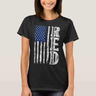 T-shirt Retro US Drapeau Se souvenir de tout vétéran déplo