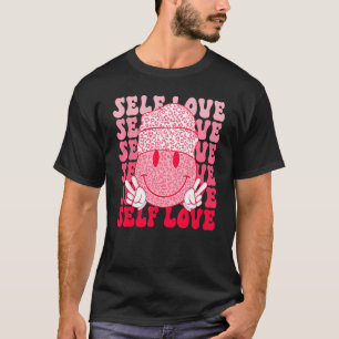 T-shirt Retro Valentine Self Love Smilling Happy Face Vale