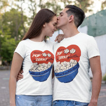 Retro Valentines Day, Popcorn Pop a Corny Question