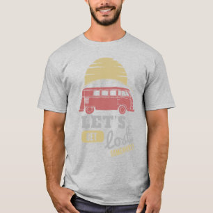 T-Shirt Retro Van Life Let's Get Lost