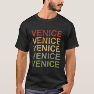 T-shirt Retro Venice Italia Voyage Italie Vacances Italie