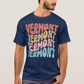 T-shirt Retro Vermont Use State boy