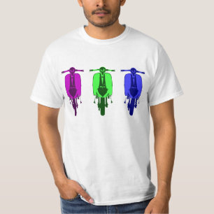 T-shirt Rétro version d'art de bruit de scooter