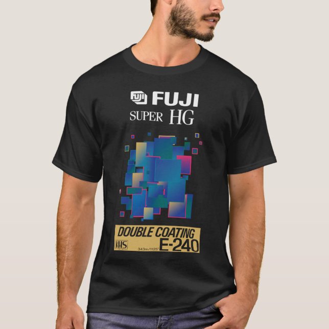 T-shirt Rétro VHS bande vaporwave esthétique Essentiel T-S (Devant)