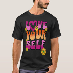 T-shirt Retro Vibe de Love You 60's Message positif pour
