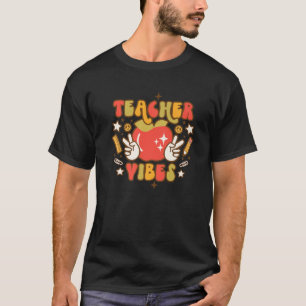 T-shirt Retro Vibes De Professeurs Super Drôle Enseignant 
