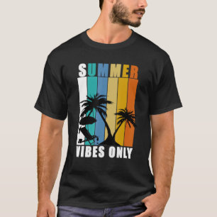 T-SHIRT RETRO VIBES D'ÉTÉ VINTAGES RAYS TEL VIBES DE PLAGE
