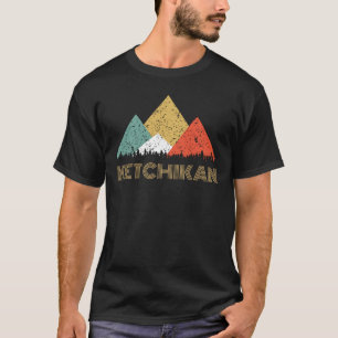 T-shirt Rétro ville de chemise de montagne de Ketchikan