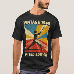 T-shirt Retro Vintage 1949 Baseball Lover Limited Edition