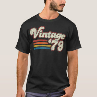 T-shirt Retro Vintage 1979 Anniversaire