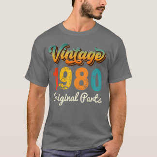 T-shirt Retro Vintage 42e anniversaireNé en 1980 42 ans O