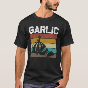 T-shirt Retro Vintage Ail épice Cuisine alimentaire